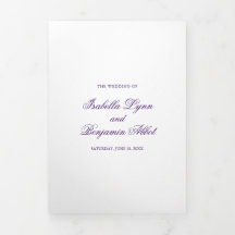 Casamento Formal Elegante Roxo Tradicional