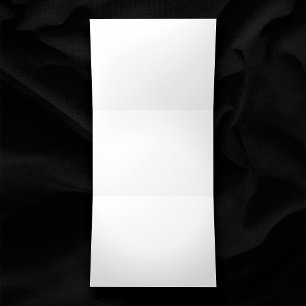 Convite Com Dobra Tripla Casamento Horizontal Horizontal de 5" x 7" com Vaz