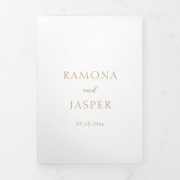 Casamento Moderno Simples e Dourado