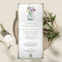 Casamento QR Code Tudo em Um Pote de Pedra Flor Si