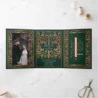 Casamento Real Judaico-Justo de Espadas Verde e Co