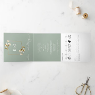 Convite Com Dobra Tripla Clássico Moderno Tradicional   Terrenos