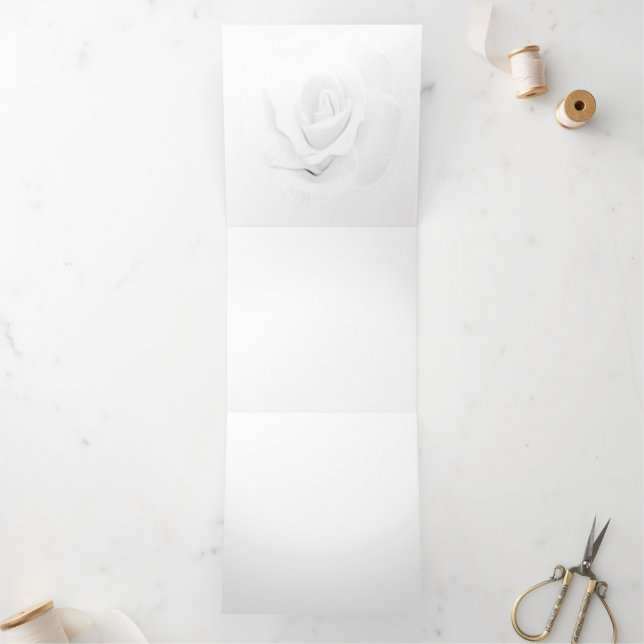 Convite Com Dobra Tripla Crie o Seu Próprio - (Dentro)