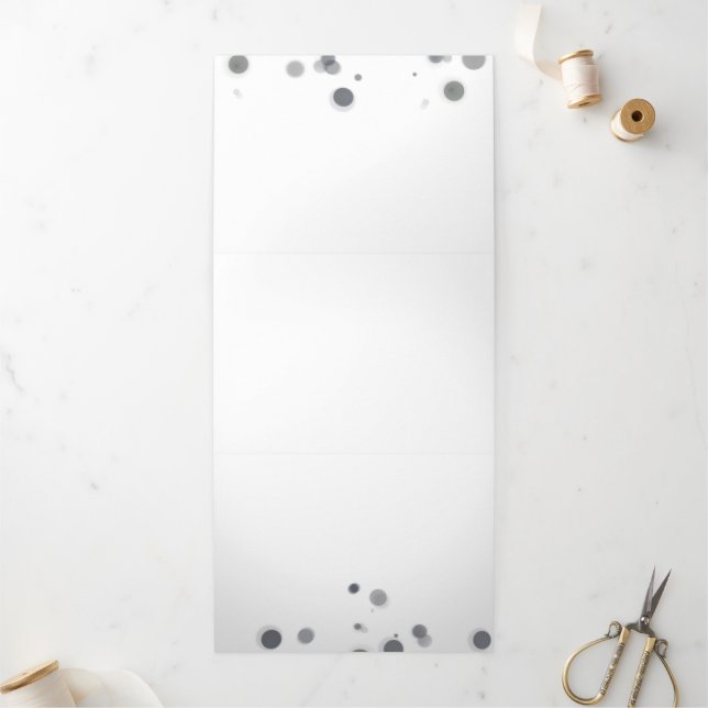 Convite Com Dobra Tripla Crie seu personalizado personalizado (Fora)