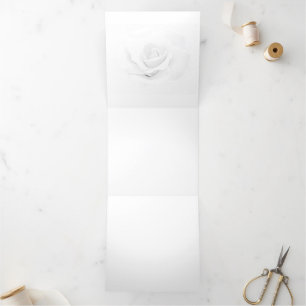 Convite Com Dobra Tripla Crie seu próprio -