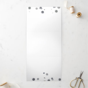 Convite Com Dobra Tripla Crie seu próprio personalizado