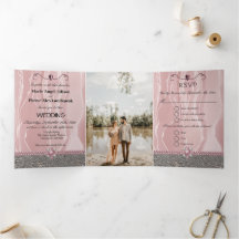 Folhas e Pérolas de Rosa, Seda e Prata, Diamante T