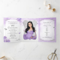 Foto: Espanhol Light Purple e Silver Quinceanera