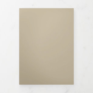 Convite Com Dobra Tripla Fundo bege claro - Design de Casamento