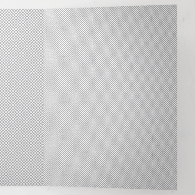 Convite Com Dobra Tripla Fundo de Sinal de Evento Moderno com Bolinhas Cinz (Por dentro por último)