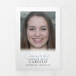 Convite Com Dobra Tripla Imagens simples do memorial funerário