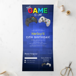 Convite Com Dobra Tripla Jogos! | Aniversário de Video Game