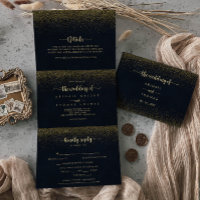 Letra Glitter Dourada Triplicada Dobrar O Casament