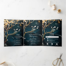 Luzes de árvore para noite rústica casamento Trifo