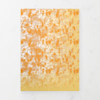 Padrão têxtil com laranja vibrante e dourado