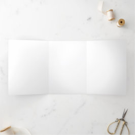 Convite Com Dobra Tripla Personalizar ou personalizar