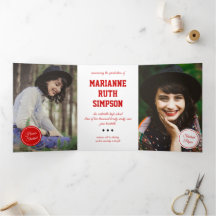 Red Circles 5-Photo Graduation