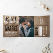 Rustic Burlap Mason Jar All in One Wedding