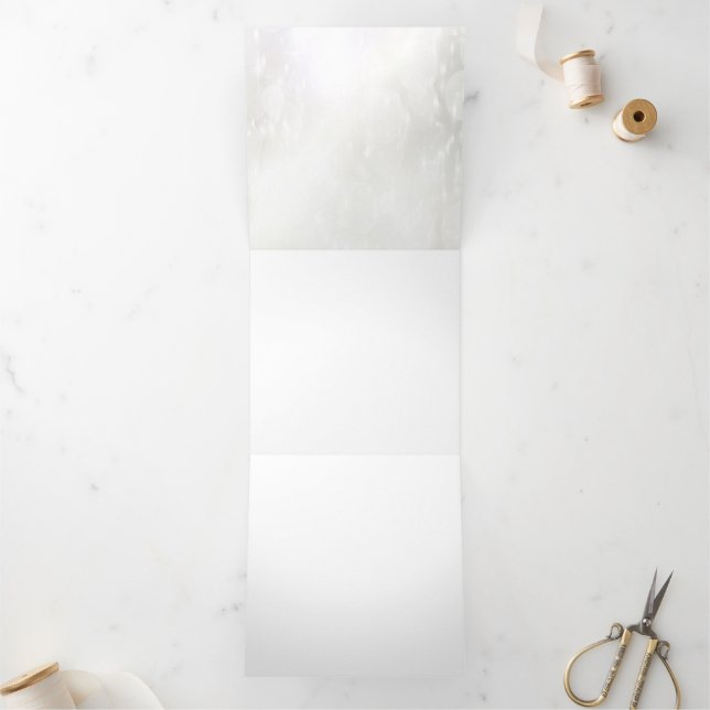 Convite Com Dobra Tripla Seu Design Aqui - Personalizado (Dentro)