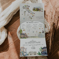 Toscana Itália | Casamento Ilustrado