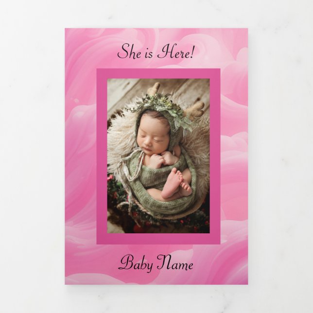 Convite Com Dobra Tripla Triplo - Letra Fold Invation (Cobrir)