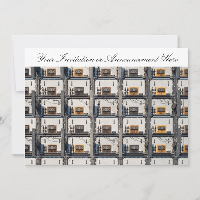 Convite com exposição de diodo emissor de luz (Frente)