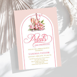 Convite com lettering aquarela em rosa e dourado t