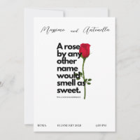 CONVITE COM POESIA DE WILLIAM SHAKESPEARE