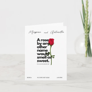 CONVITE COM POESIA DE WILLIAM SHAKESPEARE