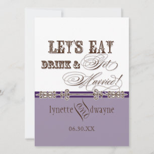 Convite Coma, Beba e convide para casar com noiva