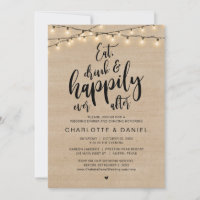 Coma, Beba e Feliz Depois, Janto de Casamento