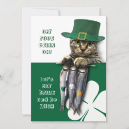 Convite Coma, beba e seja Rua irlandesa.