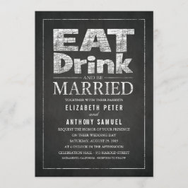 Convite Coma Bebida e Casem-se com Casamento Criativo Únic