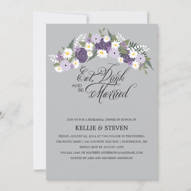 Convite Coma Bebida e se case com a terra plural (Frente)