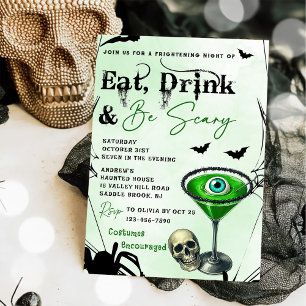 Convite Coma Bebida E Seja Assustador Na Festa De Hallowee