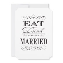 Coma Bebida e seja casado de preto e branco