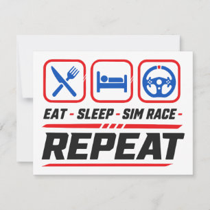 Convite Coma dormir corrida sim repetir para fãs de corrid