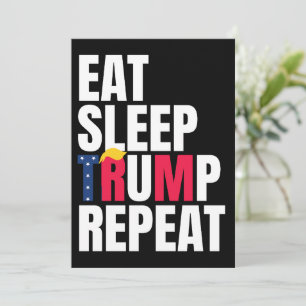 Convite Coma Dormir Trump Repetir Presidente Trump Reeleiç