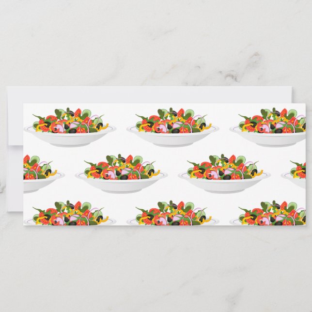 Convite Coma mais plantas com cartazes de motivação de sal (Frente)