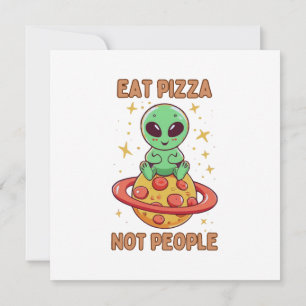 Convite Coma pizza não pessoas