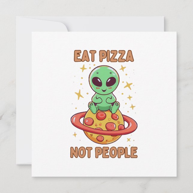 Convite Coma pizza não pessoas (Verso)