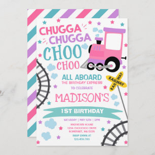 Convite Comboio Aniversário Convidar Chugga Chugga Choo Ch