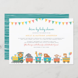 Convite Comboio Safari & Encaixamento em Cute, Chá de fral