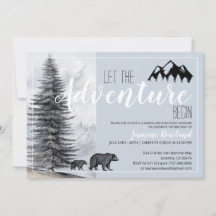 Convite Começa Aventura Aniversário De Aniversário De C