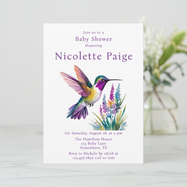 Convite Começo Doce: Uma Celebração De Chá de fraldas (Em pé/Frente)