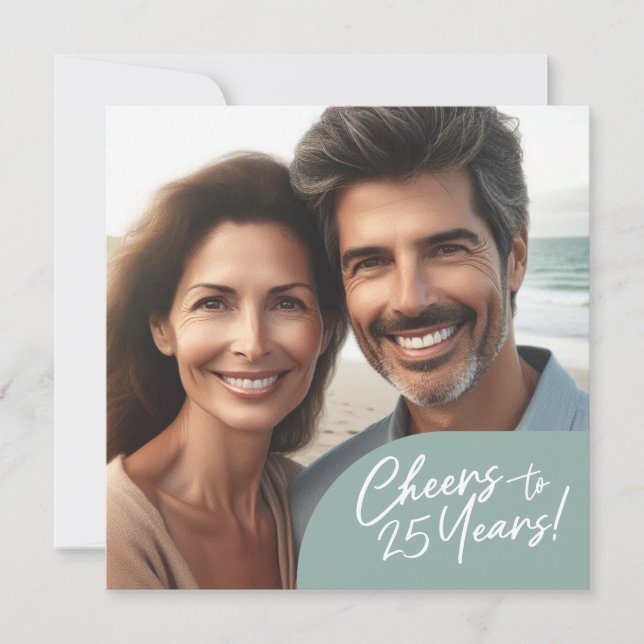 Convite Comemoração de 25 anos do Partido do Aniversário (Frente)