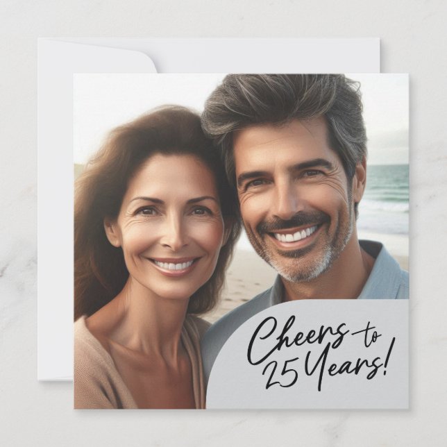 Convite Comemoração de 25 anos do Partido do Aniversário (Frente)