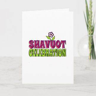 Convite Comemoração de Shavuot Saudação com flor