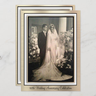 Convite Comemoração do 60º aniversário do Elegant