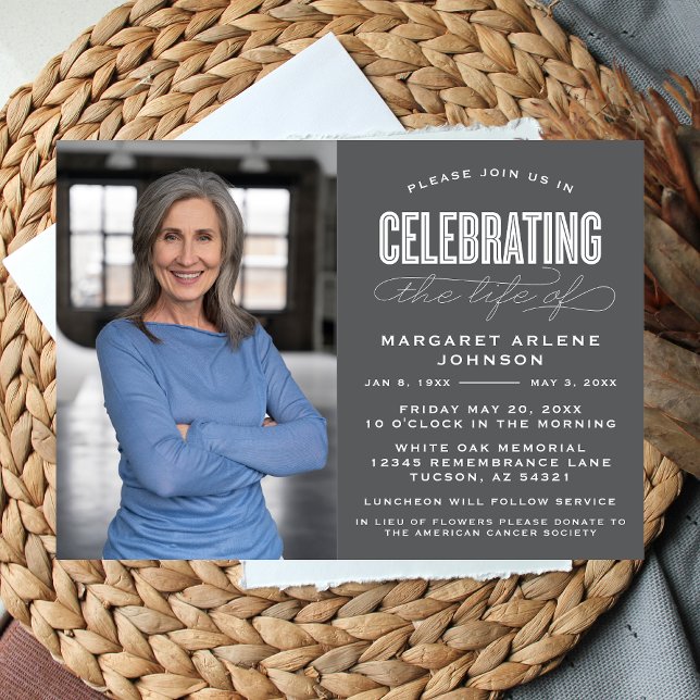 CONVITE COMEMORAÇÃO DO FUNERAL DE VIDA MODERNA NEGRA (Criador carregado)